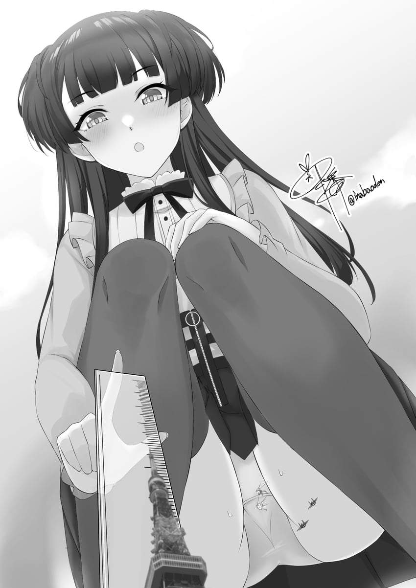 mayuzumi fuyuko (idolmaster and 1 more) drawn by inaba_oden