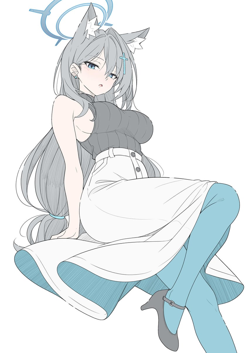 shiroko and shiroko terror (blue archive) drawn by t1kosewad