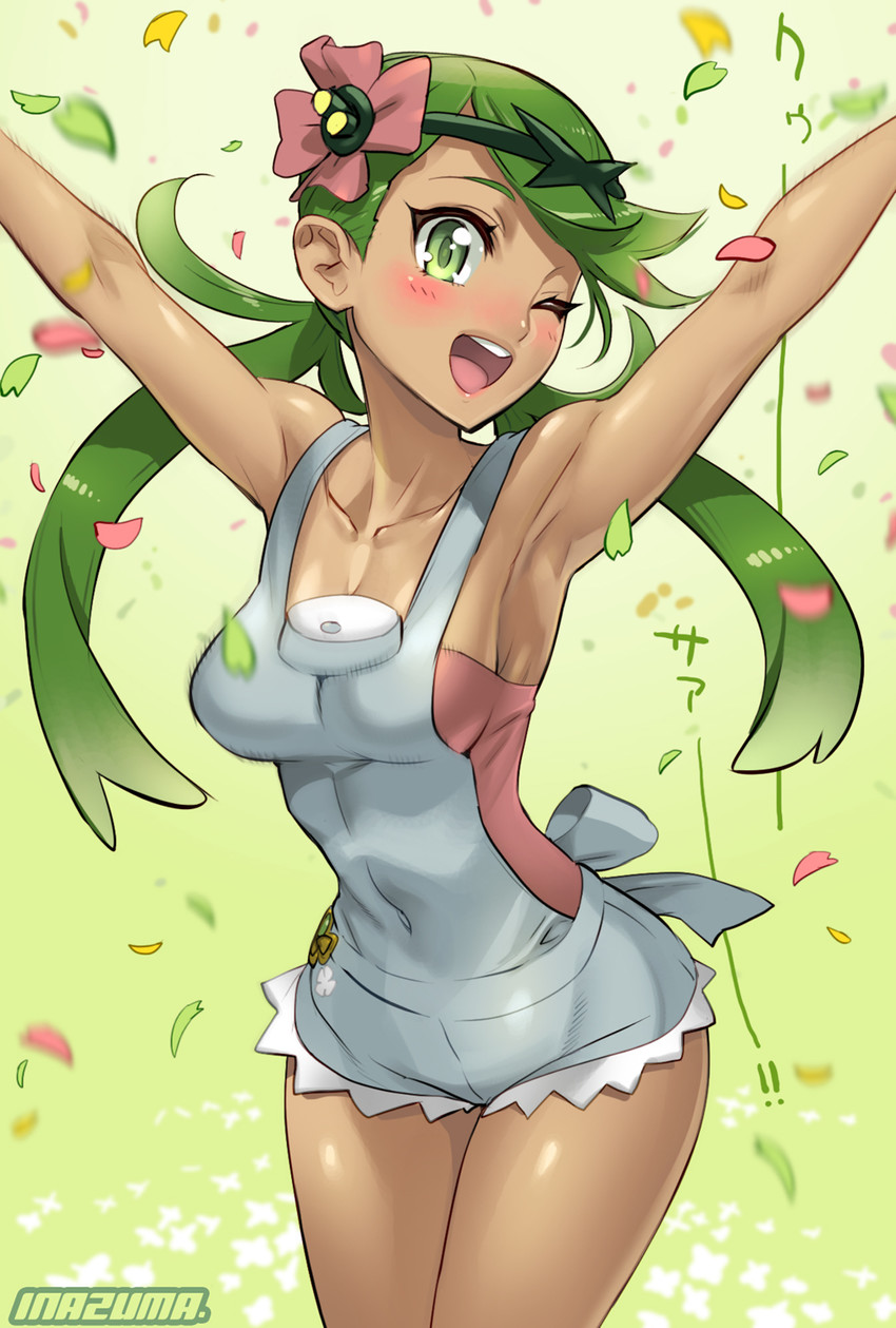 mallow (pokemon and 1 more) drawn by satou_shouji