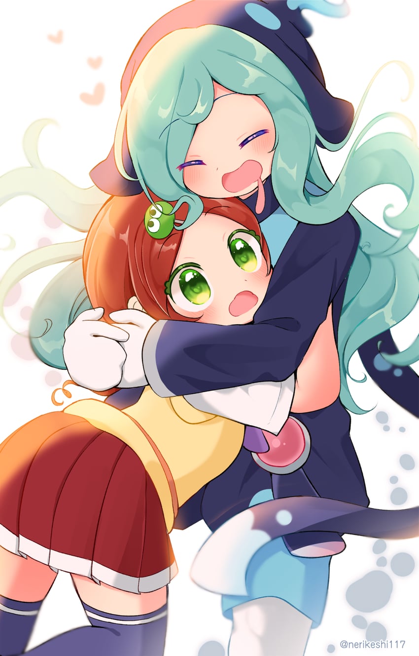 puyo, andou ringo, ecolo, and unusual ecolo (puyopuyo) drawn by shinonome_pinano