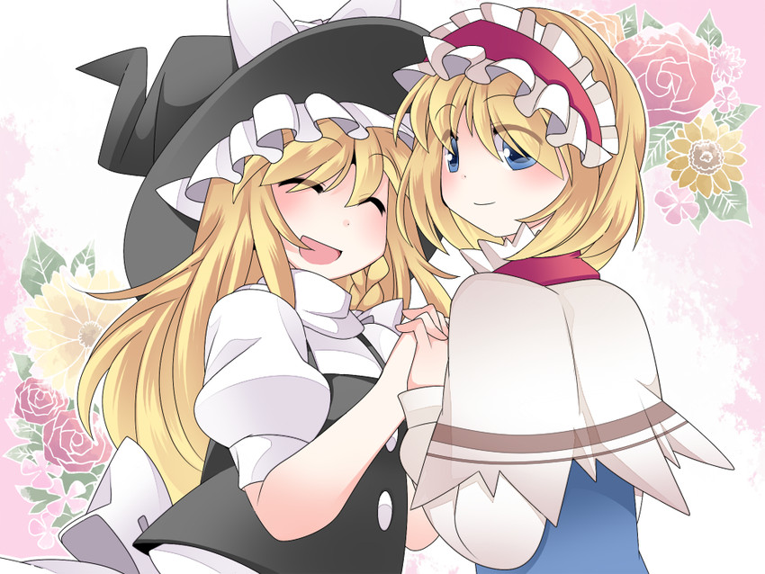 kirisame marisa and alice margatroid (touhou) drawn by hammer_(sunset_beach)