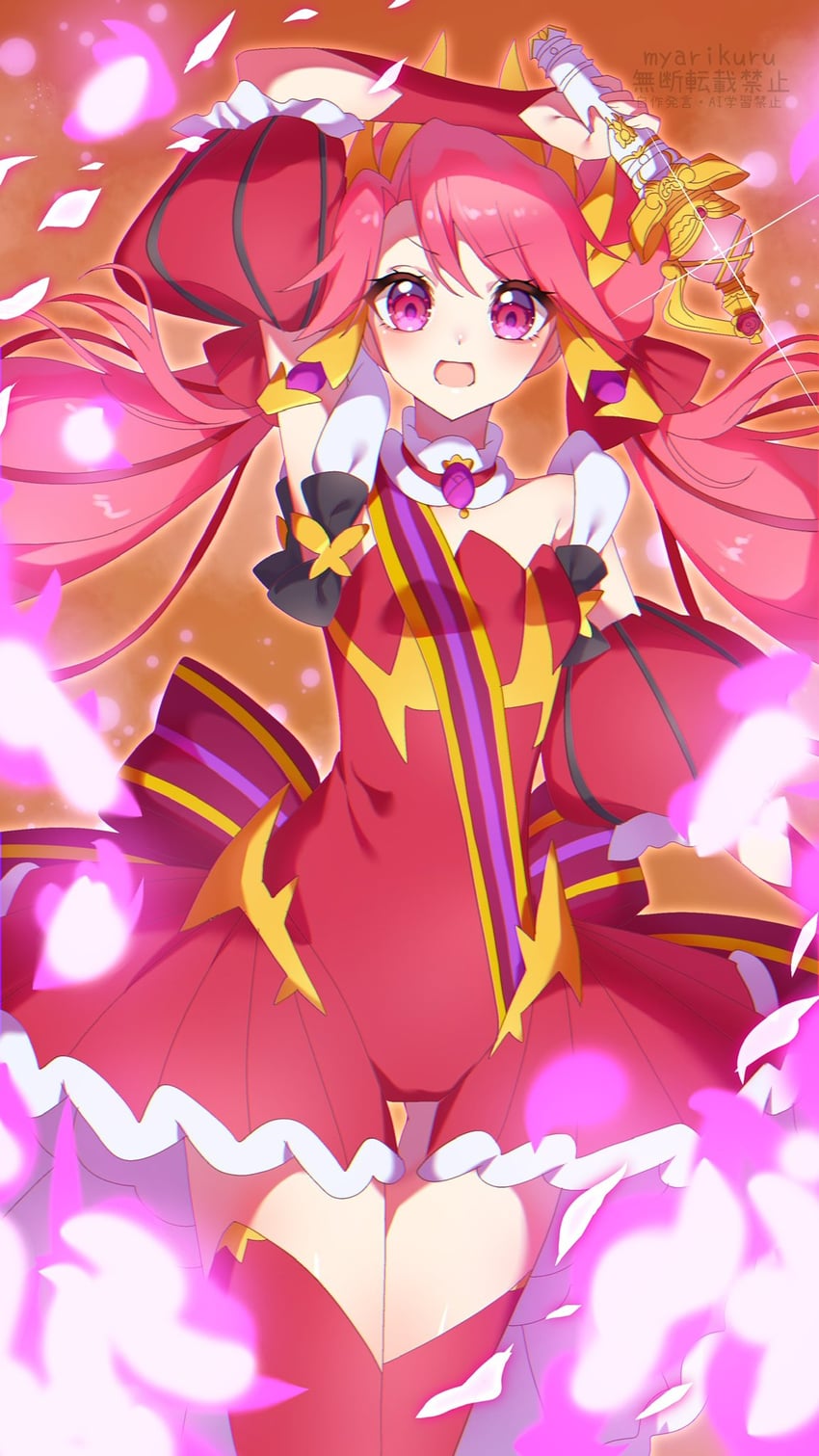 princess zeal and shirube kagari (princession orchestra) drawn by myarikuru