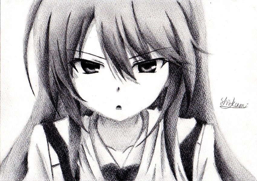 kazami kazuki (grisaia and 1 more) drawn by shirokami