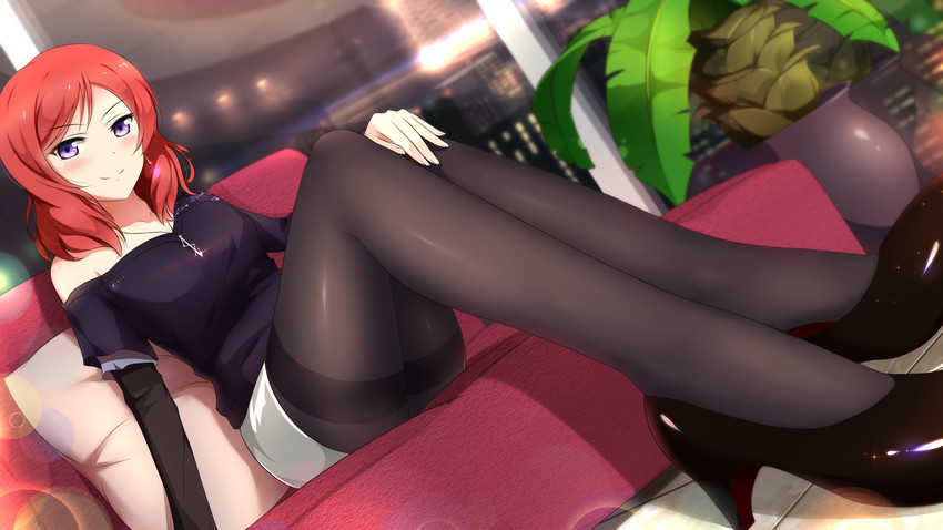 nishikino maki (love live! and 1 more) drawn by xiao_ren