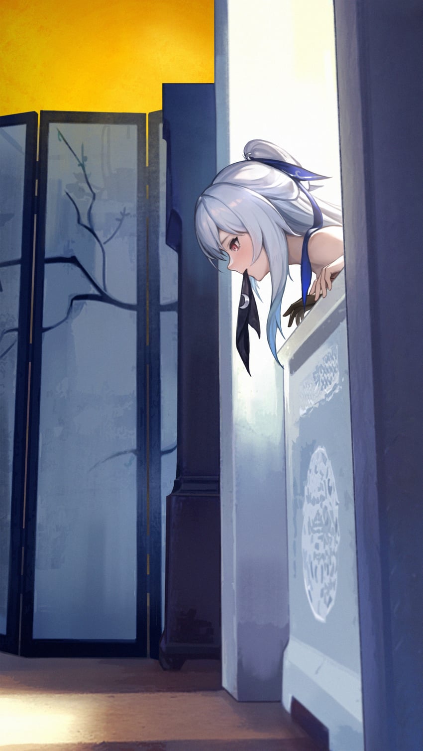 jingliu (honkai and 1 more) drawn by le_(huanglongen)