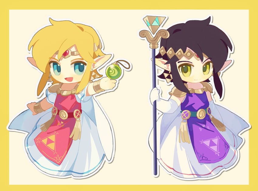 link, princess zelda, princess hilda, and ravio (the legend of zelda and 1 more) drawn by mmmaki_0
