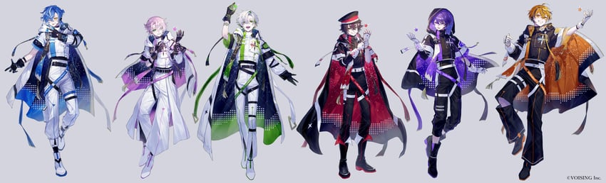 shino, urumiya, amayume remu, kaname, charlo, and 1 more (chrono reverse) drawn by haruu_shun