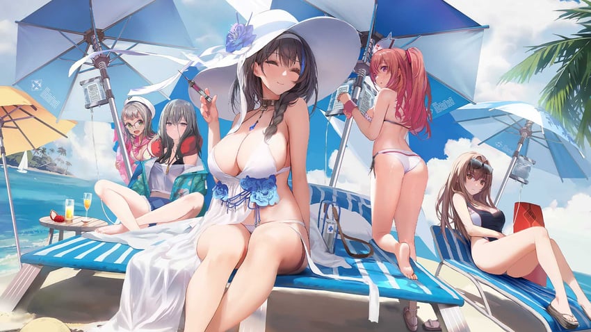 rapi, frima, mary, pepper, and neon (goddess of victory: nikke)