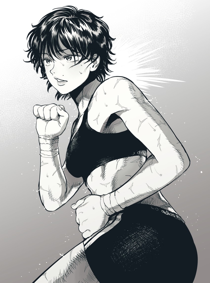 hanma baki (grappler baki) drawn by xxharomikanxx