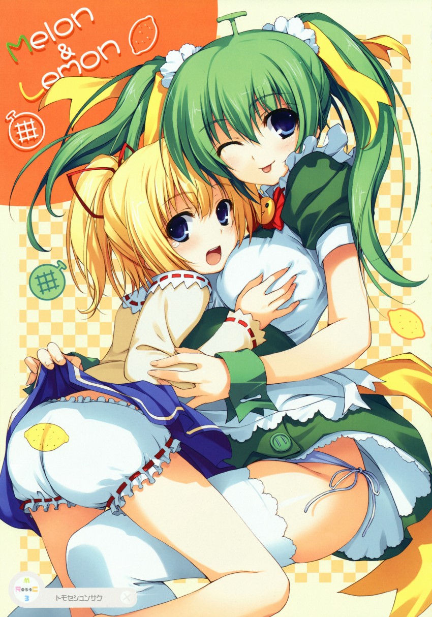 melon-chan and lemon-chan (melonbooks and 1 more) drawn by tomose_shunsaku