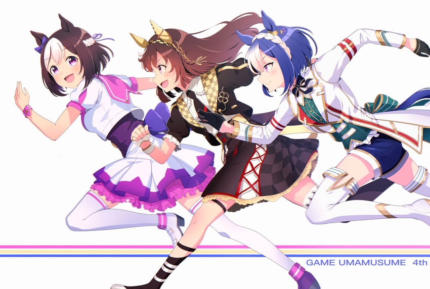 special week, cesario, and buena vista (umamusume) drawn by ponpochi