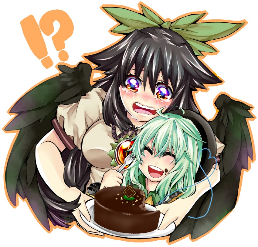 komeiji koishi and reiuji utsuho (touhou) drawn by nanami_(nanami811)