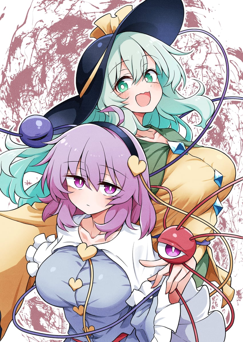 komeiji koishi and komeiji satori (touhou) drawn by scavia10