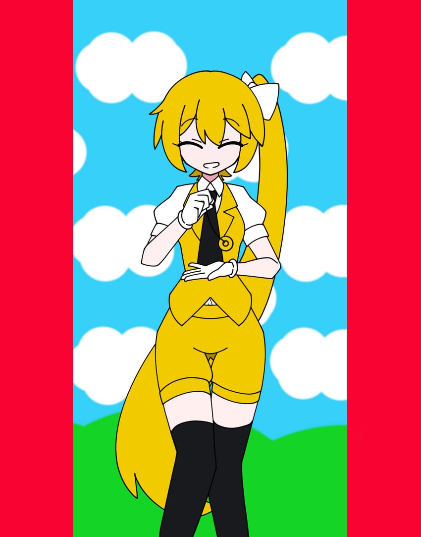 akita neru (vocaloid and 1 more) drawn by nazunobasho