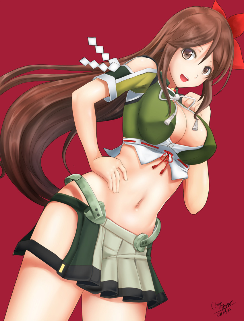 amagi and amagi kai (kantai collection) drawn by chiyo_goya