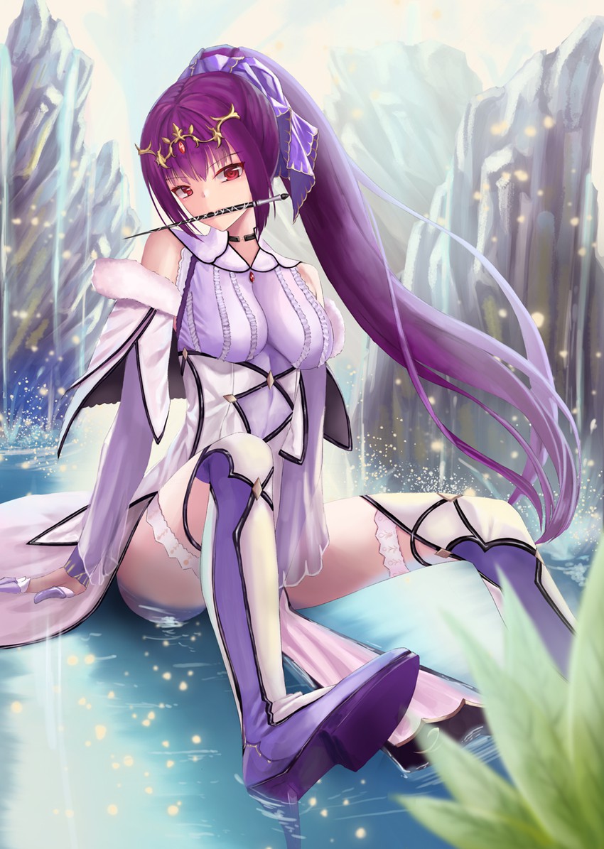 scathach and scathach skadi (fate and 1 more) drawn by nekobell