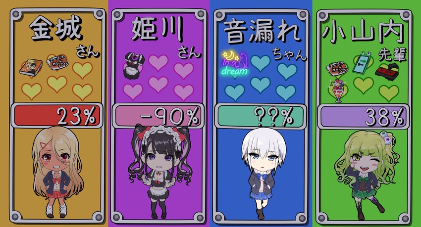 osanai, kinjyou, otomore, and himekawa (original and 2 more) drawn by shashaki
