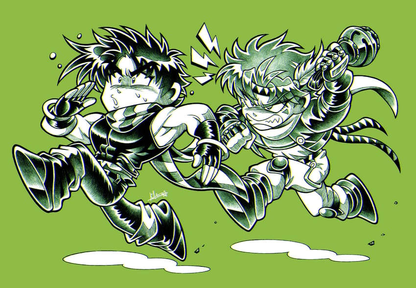joseph joestar and caesar anthonio zeppeli (jojo no kimyou na bouken and 1 more) drawn by danee