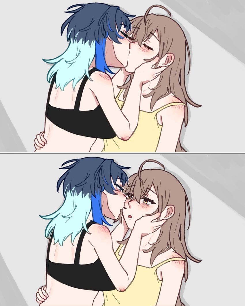ouro kronii and nanashi mumei (hololive and 1 more) drawn by hydroxyl