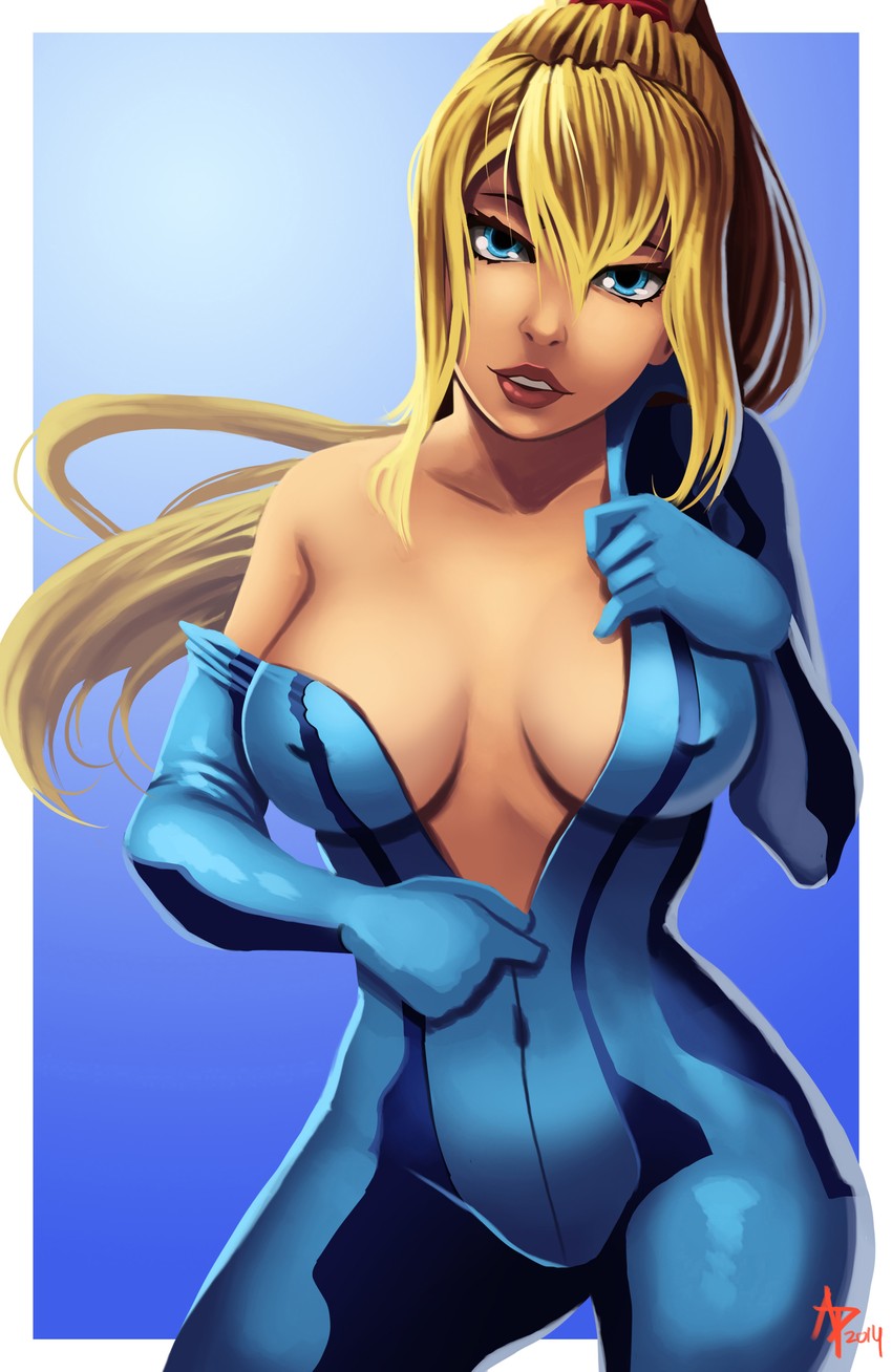 samus aran (metroid) drawn by parsujera