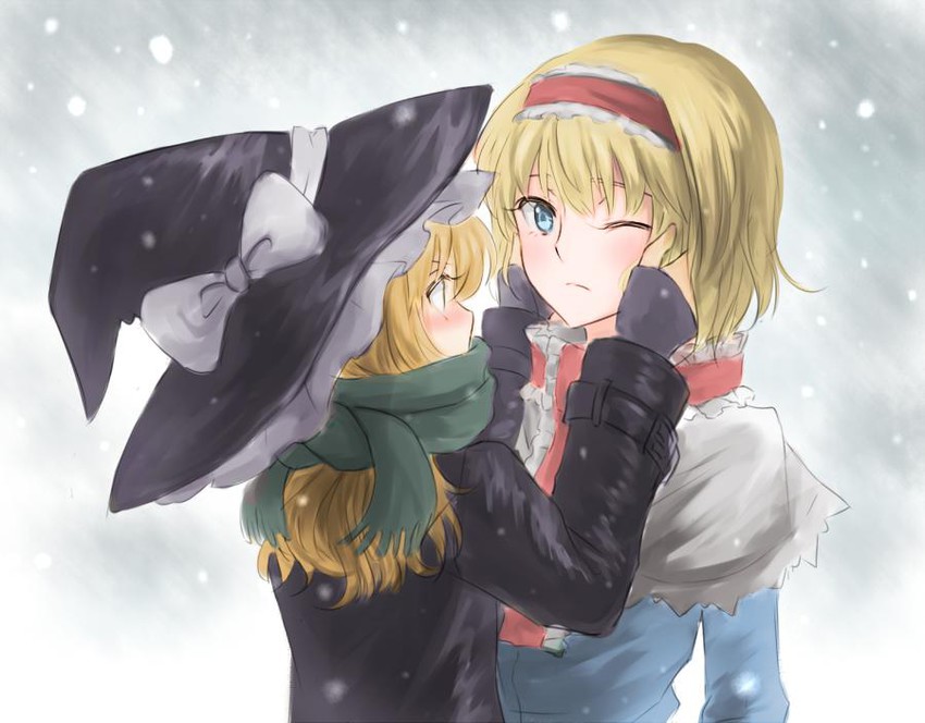 kirisame marisa and alice margatroid (touhou) drawn by nip_to_chip