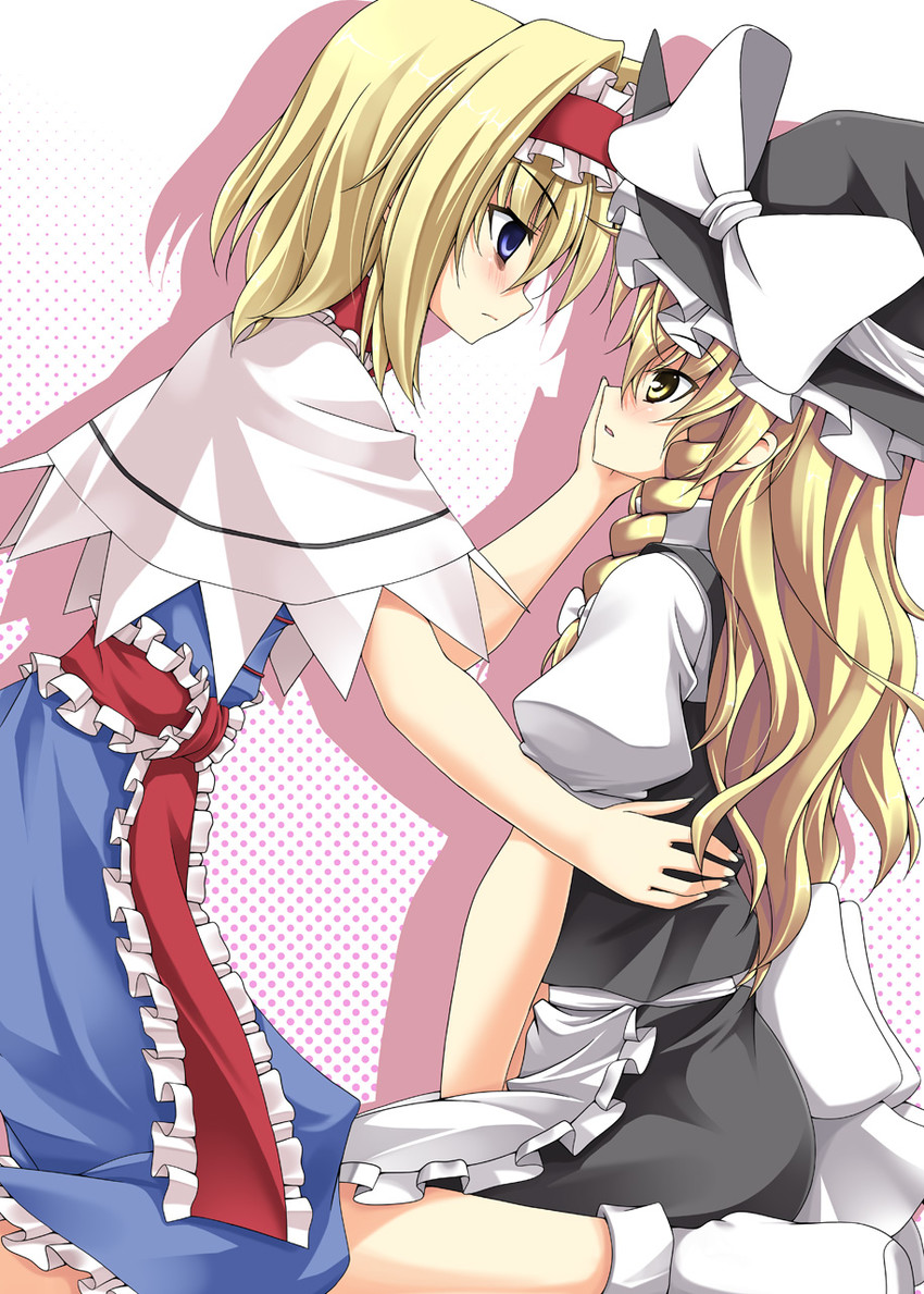 kirisame marisa and alice margatroid (touhou) drawn by rappa_(rappaya)