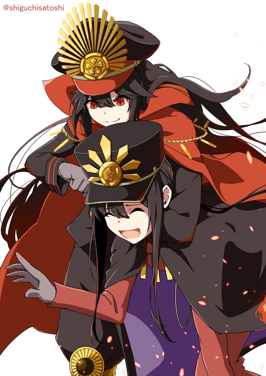 oda nobunaga and oda nobukatsu (fate and 2 more) drawn by panikuru_yuuto