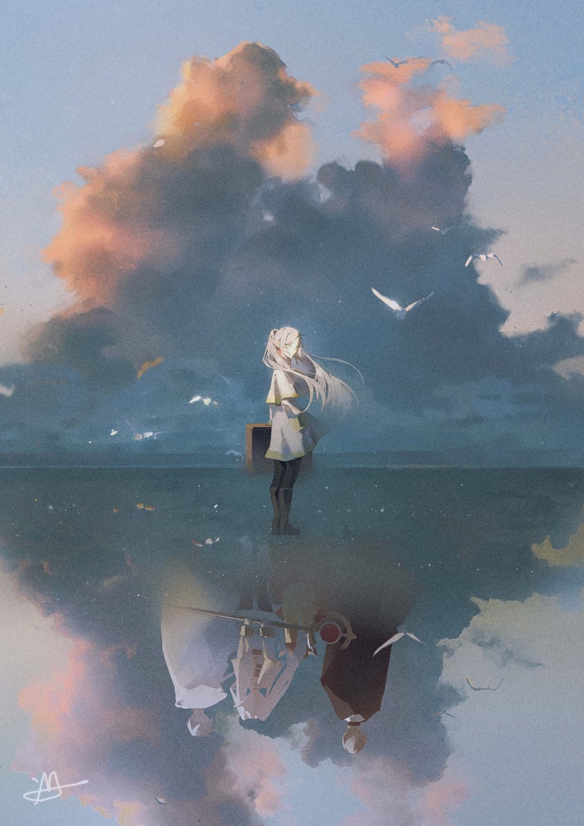 frieren, himmel, eisen, and heiter (sousou no frieren) drawn by lengmoart