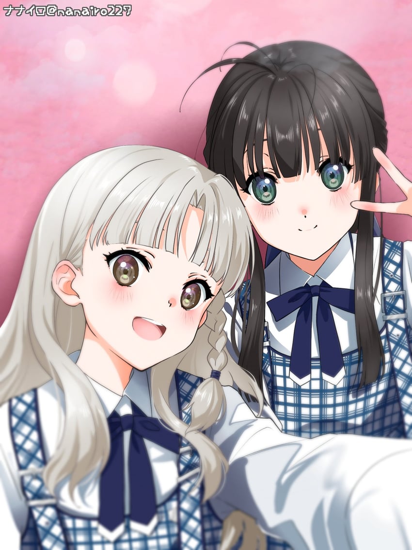 yagami toa and nagamine kaede (22/7) drawn by nanairo_(nanairo227)