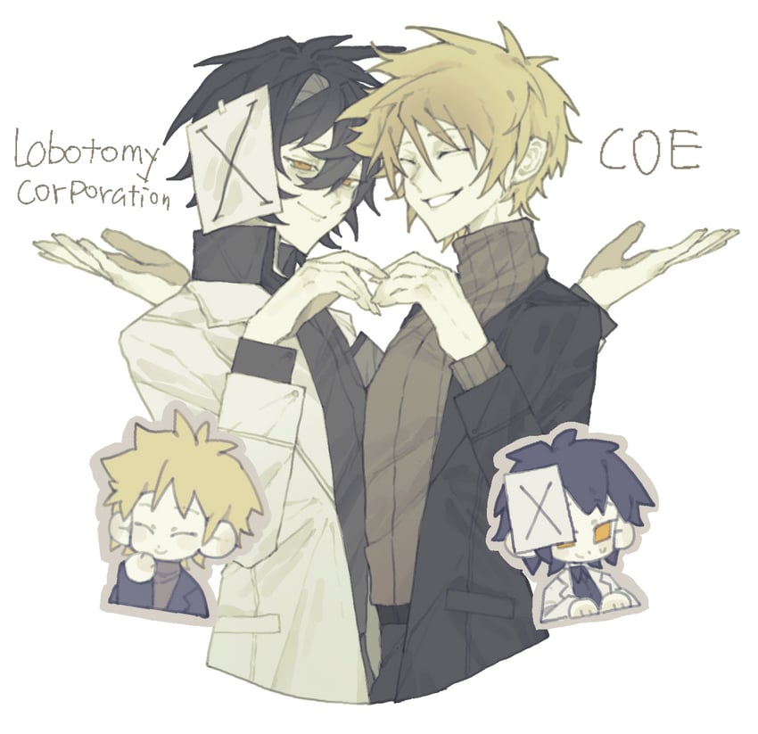 atou haruki, ayin, and x (project moon and 2 more) drawn by lenwa83864