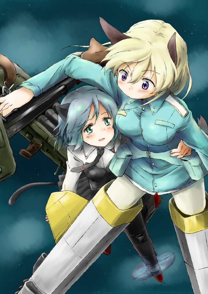 sanya v. litvyak and eila ilmatar juutilainen (world witches series and 1 more) drawn by itsuki_kuro