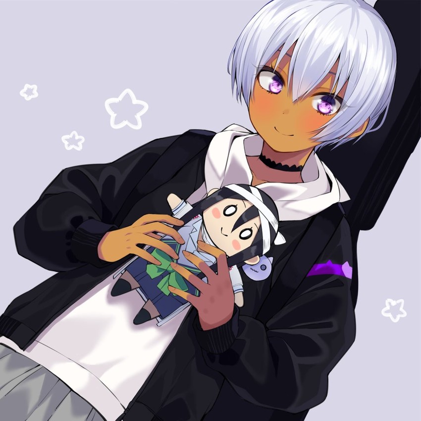 seika michi and haimiya kei (ice cream mad lab) drawn by gomashi_(goma)