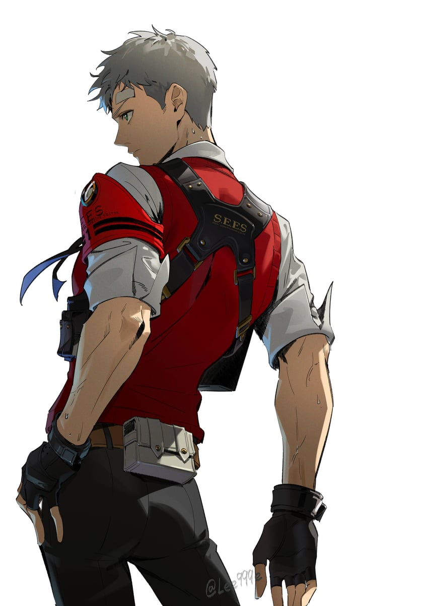 sanada akihiko (persona and 1 more) drawn by lee999nine