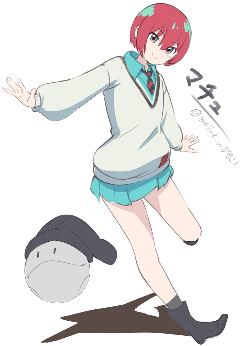 amate yuzuriha and haro (gundam and 1 more) drawn by masakin