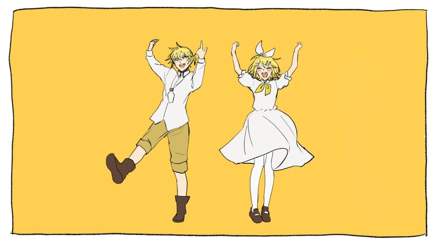 kagamine rin, kagamine len, gretel, and hansel (vocaloid and 3 more) drawn by warabi_(danngo-mitarasi)