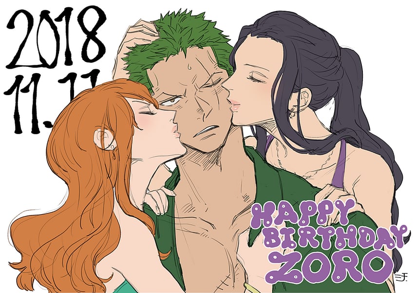 nami, nico robin, and roronoa zoro (one piece) drawn by 7sun | Danbooru