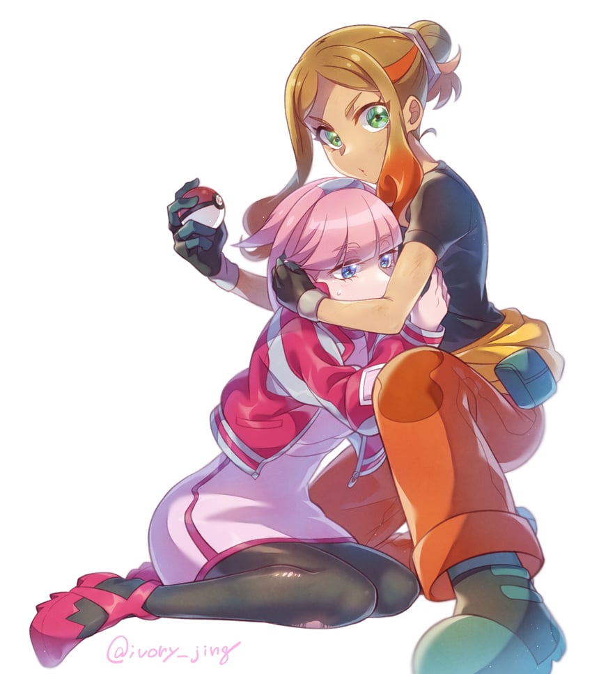 orla and mollie (pokemon and 1 more) drawn by ivory_(25680nico)