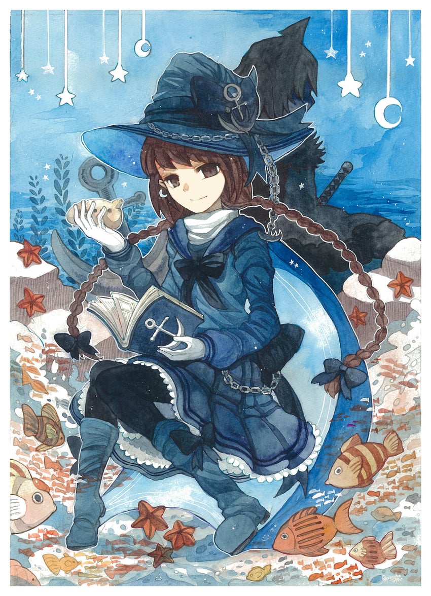 wadanohara and samekichi (funamusea and 1 more) drawn by revanche