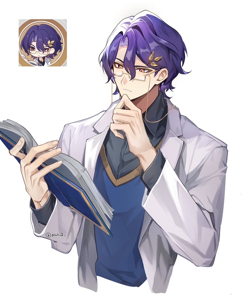 dr. ratio (honkai and 1 more) drawn by plus_q