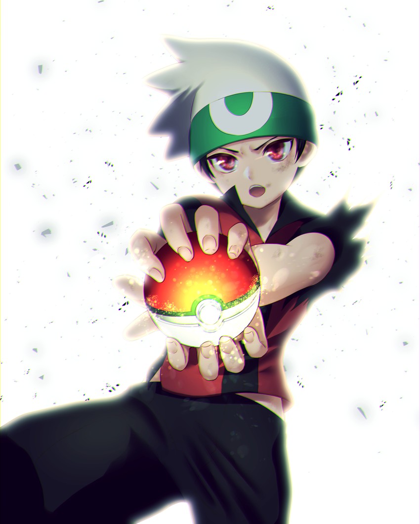 brendan (pokemon and 3 more) drawn by mokorei
