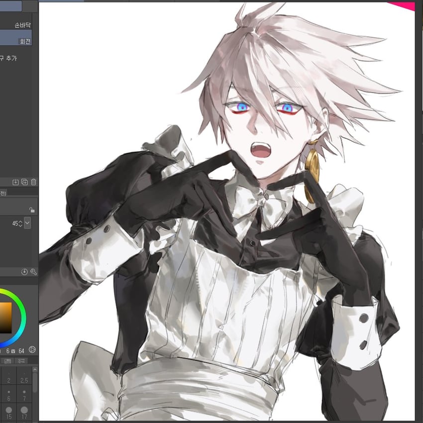 karna (fate and 1 more) drawn by potato_goril