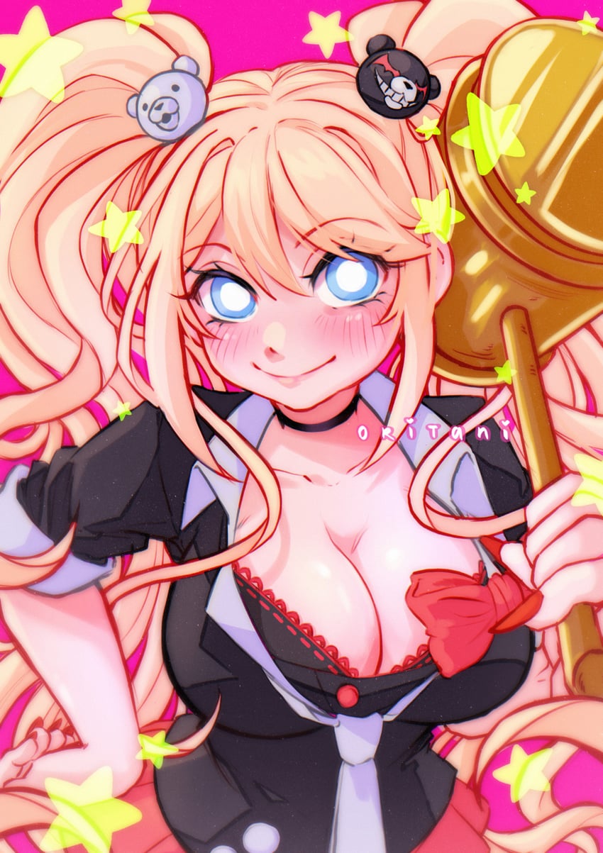 enoshima junko (danganronpa and 1 more) drawn by oritani