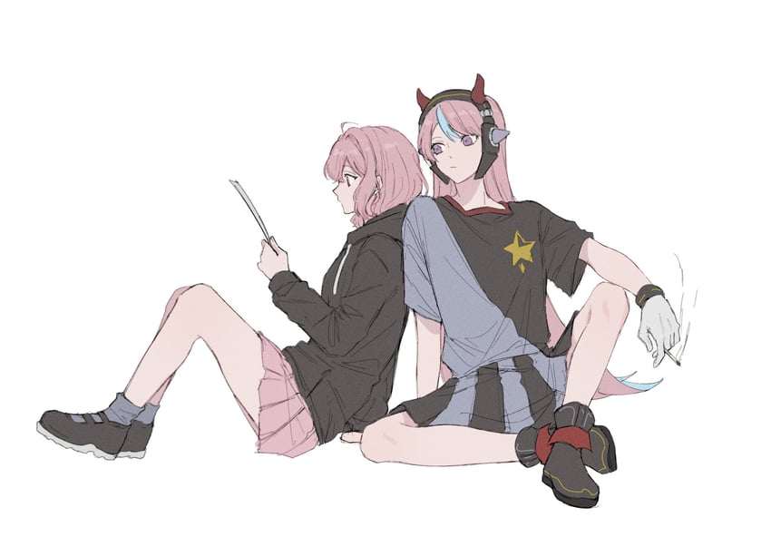 nqrse and selly55 (indie utaite and 1 more) drawn by kusa_mo_chi