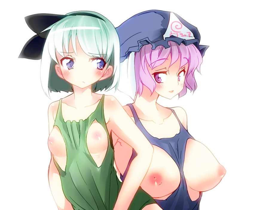 konpaku youmu and saigyouji yuyuko (touhou) drawn by takara_akihito