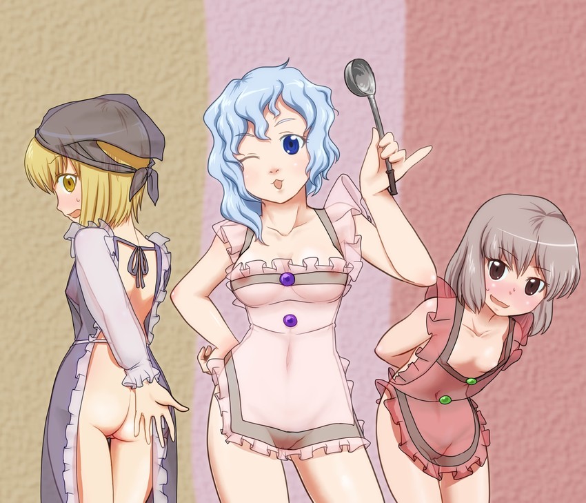 lunasa prismriver, merlin prismriver, and lyrica prismriver (touhou) drawn by d.koutya