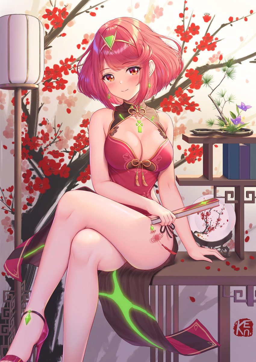 pyra (xenoblade chronicles and 1 more) drawn by ken-san
