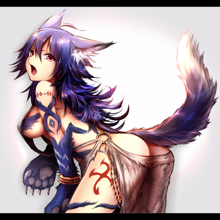 fenrir (granblue fantasy and 1 more) drawn by sukemyon