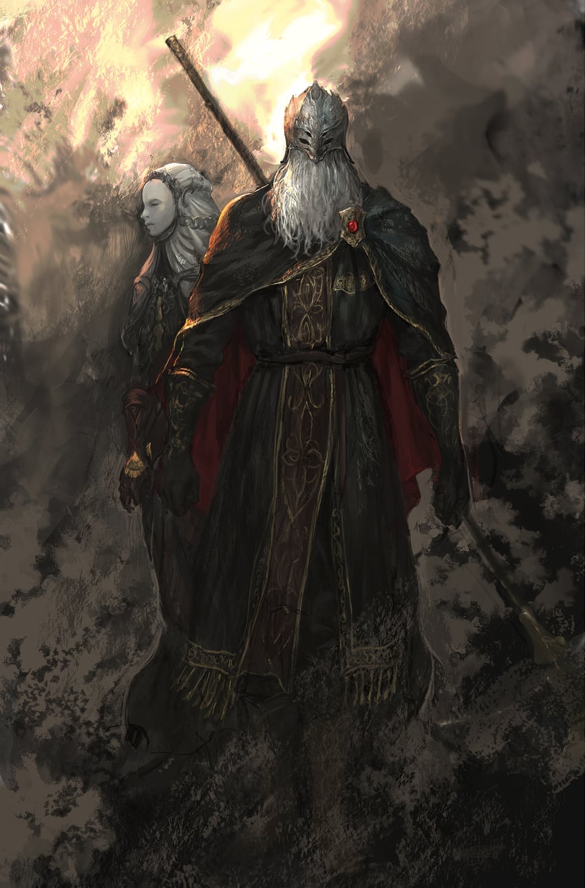 sir ansbach and thiollier (elden ring and 1 more) drawn by junjiuk