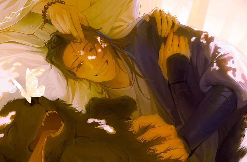 xie jinglan and xiahou lian (du zhu you bing) drawn by unholymilk