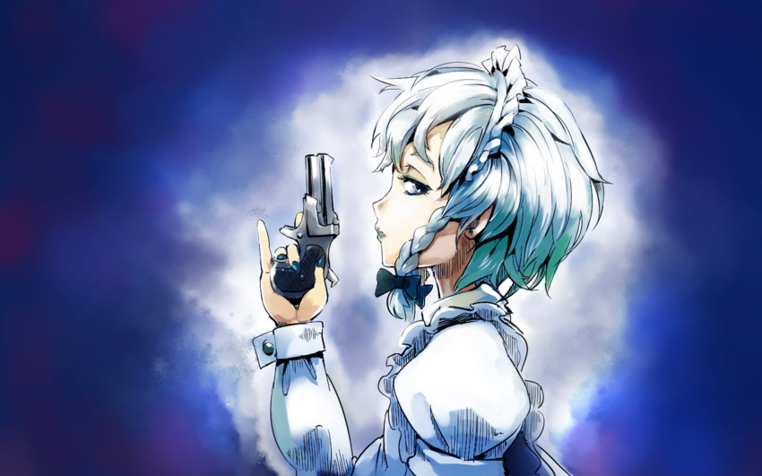 izayoi sakuya (touhou) drawn by sinzan